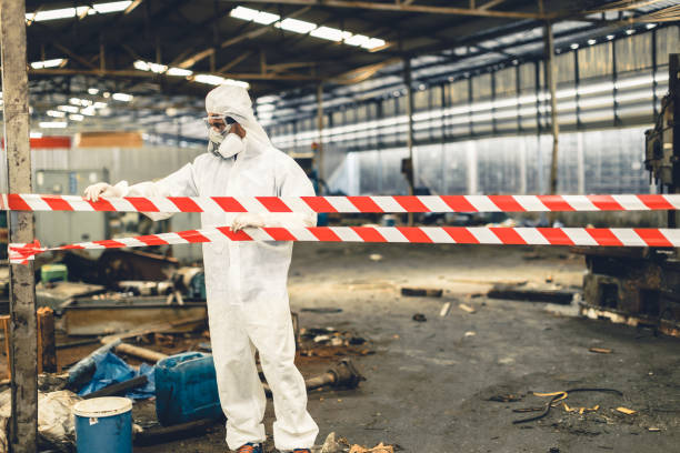 Professional Biohazard Cleanup technician working in Webster, SD